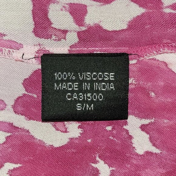 S/M | Jeune Jeunesse | Tropic Tides Short Sleeve Button-V-Neck Blouse - Picture 7 of 7